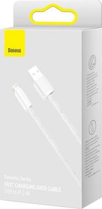 Kabel USB Baseus USB-A - Lightning 1 m Biały (BSU3009WHT) 4