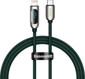 Kabel USB Baseus USB-C - Lightning 1 m Zielony (BSU3012GRN) 1