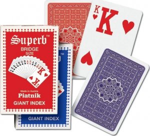 Piatnik Karty standard 'Ogromne indeksy' PIATNIK 1