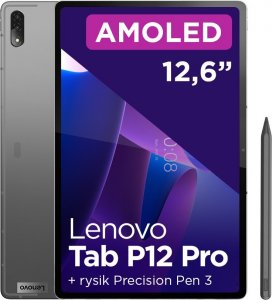 Tablet Lenovo Tab P12 Pro 12.6" 256 GB Szary (ZA9D0063SE) + rysik Precision Pen 3 1