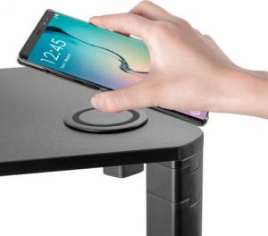 Ergooffice.eu Podstawka stolik pod monitor ERGOOFFICE.EU, regulowana, z ładowarką bezprzewodową Qi, max 20kg, 17-32", ER-415 6