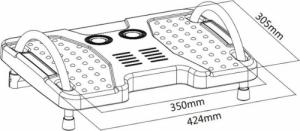 Ergooffice.eu Podnóżek ergonomiczny, płynnie regulowany kąt nachylenia, ER-412 6