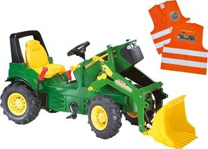 Rolly Toys ROLLY TOYS John Deere Traktor na Pedały z Łyżką + Kamizelka Odblaskowa dla Dzieci Gratis 1