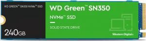 Dysk SSD WD Green SN350 240GB M.2 2280 PCI-E x4 Gen3 NVMe (WDS240G2G0C) 1