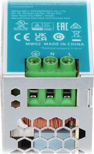 Mean Well Zasilacz impulsowy AC/DC na szyne DIN 120W 90-264VAC Uwyj 24VDC 5A NDR-120-24 4