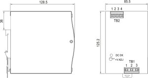 Mean Well Zasilacz impulsowy AC/DC na szynę DIN 480W 90-264VAC Uwyj 24VDC 20A PFC aktywne NDR-480-24 6