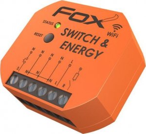 F&F Pojedynczy przekaźnik z kontrolą parametrów sieci Switch&ampEnergy Wi-R1S1-P 1