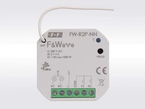 F&F Dopuszkowy przekaźnik dwukanałowy braz przewodu N F&ampWave FW-R2P-NN 1