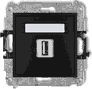 Karlik MINI Ładowarka USB pojedyncza 5V 2A czarny mat 12MCUSB-3 1