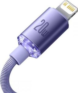 Kabel USB Baseus USB-C - Lightning 2 m Fioletowy (FD-2310-6932172602796) 5