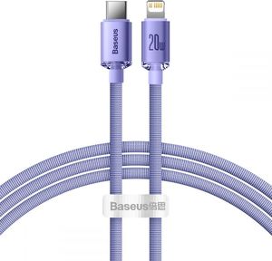 Kabel USB Baseus USB-C - Lightning 1.2 m Fioletowy (FD-2259-6932172602765) 1