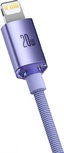 Kabel USB Baseus USB-C - Lightning 1.2 m Fioletowy (FD-2259-6932172602765) 3