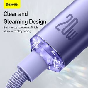 Kabel USB Baseus USB-C - Lightning 1.2 m Fioletowy (FD-2259-6932172602765) 7