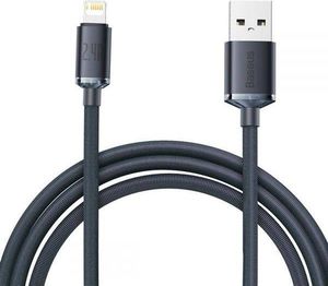 Kabel USB Baseus USB-A - Lightning 2 m Czarny (CAJY000101) 1
