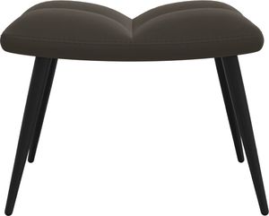 vidaXL Fotel z podnóżkiem, ciemnoszary, obity aksamitem 8