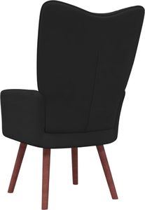 vidaXL Fotel, czarny, obity aksamitem 5