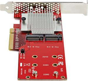 Kontroler StarTech PCIe 3.0 x8 - 2x M.2 M-key (PEX8M2E2) 4