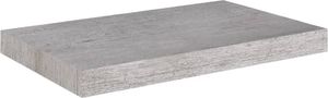 vidaXL Półka ścienna, szarość betonu, 50x23x3,8 cm, MDF 2