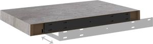 vidaXL Półki ścienne, 2 szt., szarość betonu, 50x23x3,8 cm, MDF 8