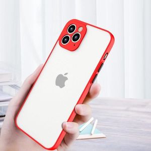 Hurtel Milky Case silikonowe elastyczne półprzezroczyste etui do iPhone 11 Pro czerwony 11