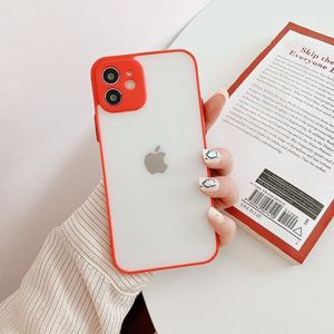 Hurtel Milky Case silikonowe elastyczne półprzezroczyste etui do iPhone 12 Pro Max czerwony 3