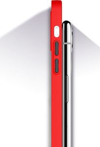 Hurtel Milky Case silikonowe elastyczne półprzezroczyste etui do iPhone 12 Pro Max czerwony 7