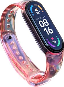 Hurtel Zamienna silikonowa opaska pasek bransoleta bransoletka do Xiaomi Mi Band 6 / 5 czerwony 1