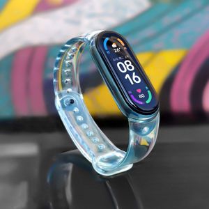 Hurtel Zamienna silikonowa opaska pasek bransoleta bransoletka do Xiaomi Mi Band 6 / 5 niebieski 2