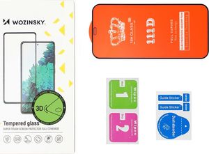 Wozinsky Wozinsky super wytrzymałe szkło hartowane Full Glue na cały ekran z ramką Case Friendly Samsung Galaxy S22+ (S22 Plus) czarny 5