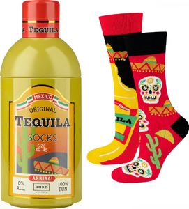 Soxo Skarpetki męskie kolorowe SOXO GOOD STUFF Tequila w butelce śmieszne bawełniane 40-45 1