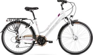 Romet Rower Romet Gazela 26 2 S 15" biało-purpurowy 1