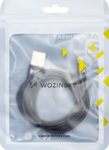 Kabel USB Wozinsky USB-A - Lightning 2 m Czarny (5907769301193) 5