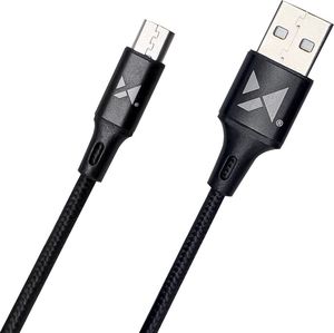 Kabel USB Wozinsky USB-A - microUSB 1 m Czarny (5907769301148) 2