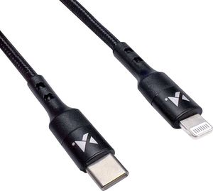 Kabel USB Wozinsky USB-C - Lightning 1 m Czarny (5907769301209) 3