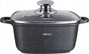 KingHoff Garnek marmurowy z pokrywką Kinghoff KH 1605 6.5 L na indukcję czarny 1