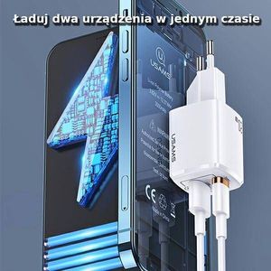 Ładowarka Usams T37 1x USB-A 1x USB-C 3 A (CC128TC02) 7