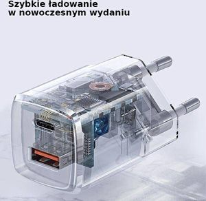 Ładowarka Usams T37 1x USB-A 1x USB-C 3 A (CC128TC02) 8