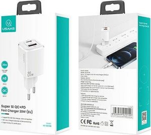 Ładowarka Usams T37 1x USB-A 1x USB-C 3 A (CC128TC02) 9