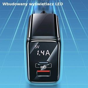 Ładowarka Usams US-CC133 1x USB-A 1x USB-C 3.4 A (CC133TC01) 6