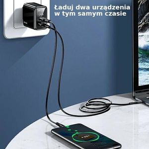 Ładowarka Usams US-CC133 1x USB-A 1x USB-C 3.4 A (CC133TC01) 7