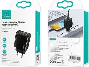 Ładowarka Usams US-CC133 1x USB-A 1x USB-C 3.4 A (CC133TC01) 10