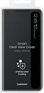 Samsung Etui Samsung EF-ZG990CBEGEE S21 FE 5G G990 czarny/black Clear View Cover 6