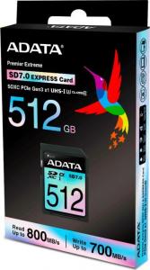 Karta ADATA Extreme SDXC 512 GB Class 10 UHS-I/U3 V30 (ASD512GEX3L1-C) 4