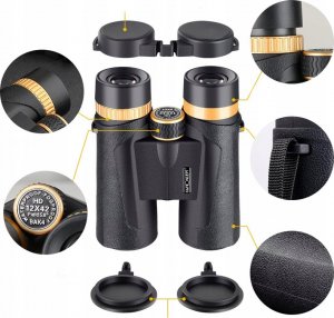 Lornetka Kf Profesjonalna Lornetka 12x 42mm Bak-4 Etui / K&f Kf33.011 3