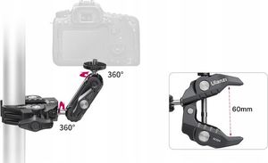 Ulanzi Uchwyt Klips Magic Arm Gwint 1/4"" 3/8 / Ulanzi R094 7