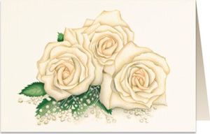 Tassotti Karnet B6 + koperta 5759 Białe róże 1