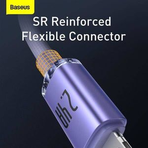 Kabel USB Baseus USB-A - Lightning 1.2 m Fioletowy (6932172602703) 9