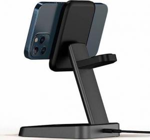 Tech-Protect TECH-PROTECT W68 3IN1 MAGNETIC MAGSAFE WIRELESS CHARGER BLACK 3