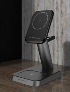 Tech-Protect TECH-PROTECT W68 3IN1 MAGNETIC MAGSAFE WIRELESS CHARGER BLACK 8