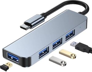 HUB USB Tech-Protect V1-HUB 1x USB-C  + 2x USB-A 3.0 (9589046919367) 9